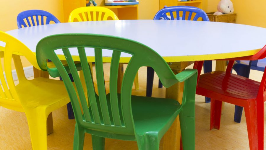 chairs in a daycare
